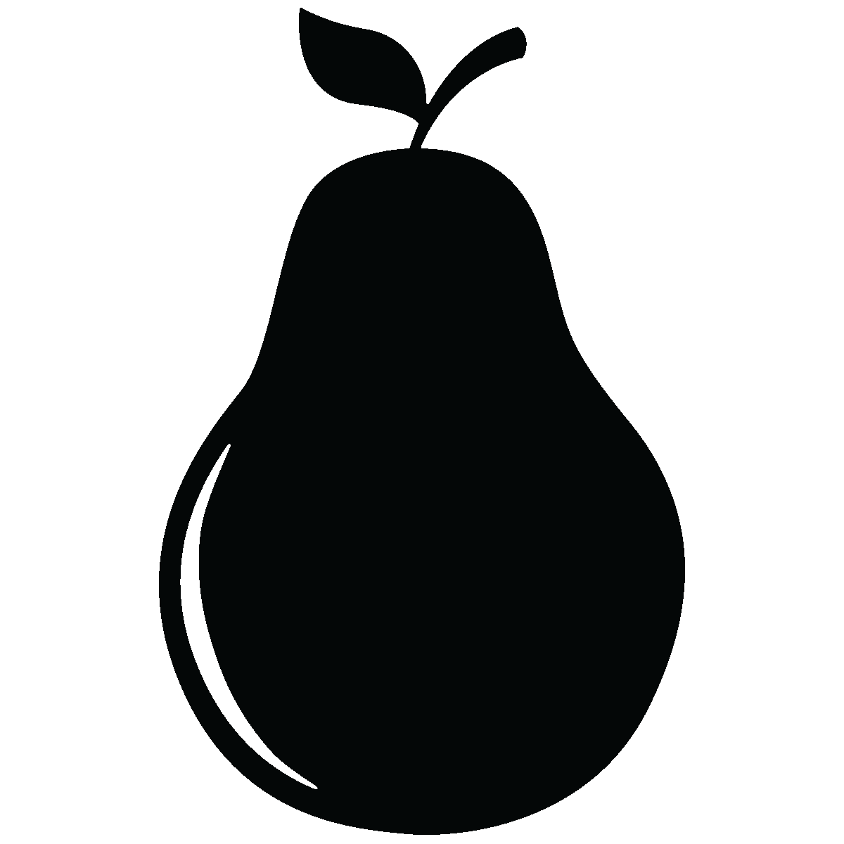 Adesivo lavagna pera + bianco gesso liquido - Sticker adesivo - adesivi murali - 70x45cm - 2