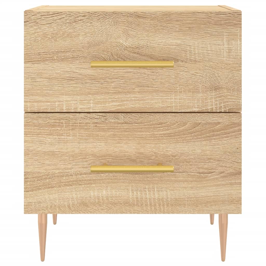 Table de chevet chêne sonoma 40x35x47,5 cm bois d’ingénierie - 5