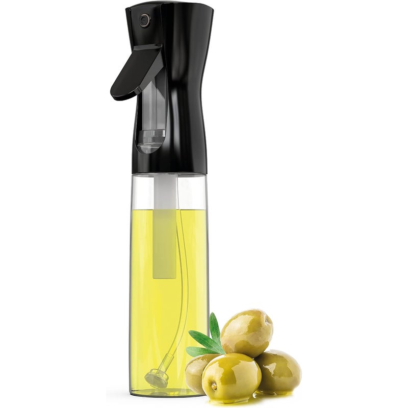 300 ml spryskiwacz do oleju - czarny spryskiwacz do oleju kuchennego, butelka ze spryskiwaczem do oliwy i octu kuchennego
