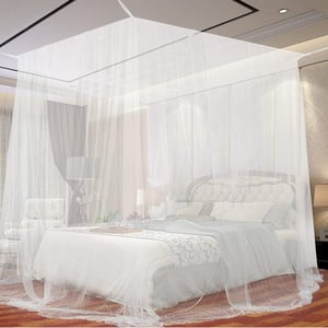 Zanzariera Letto A Baldacchino Con Luci Per Letto Matrimoniale Cupola Letto Appeso Rete Per Coprire Culla/Letto Singolo/King Size Per Camera Da Letto Giardino Campeggio Esterno,Grigio,1M