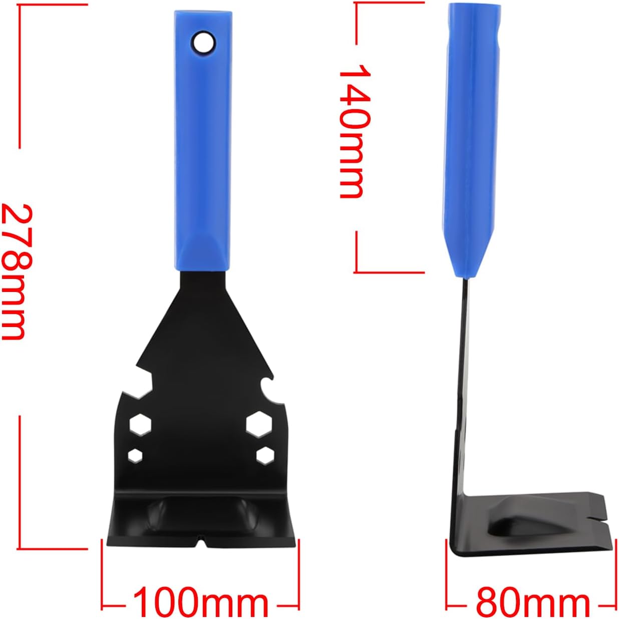 Extracteur de garnitures, outil multifonction robuste pour enlever les planchers en bois, les plinthes, les boîtiers de porte, le carrelage, les clous - 4