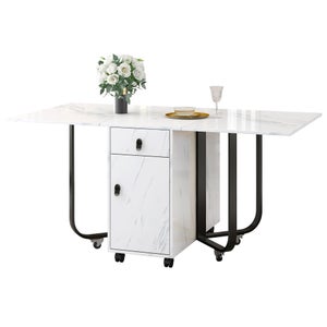 Table Pliante Inox 2 Niveaux - Acier Inoxydable, étagère Amovible, Pieds Antidérapants, Plusieurs Dimensions Disponibles