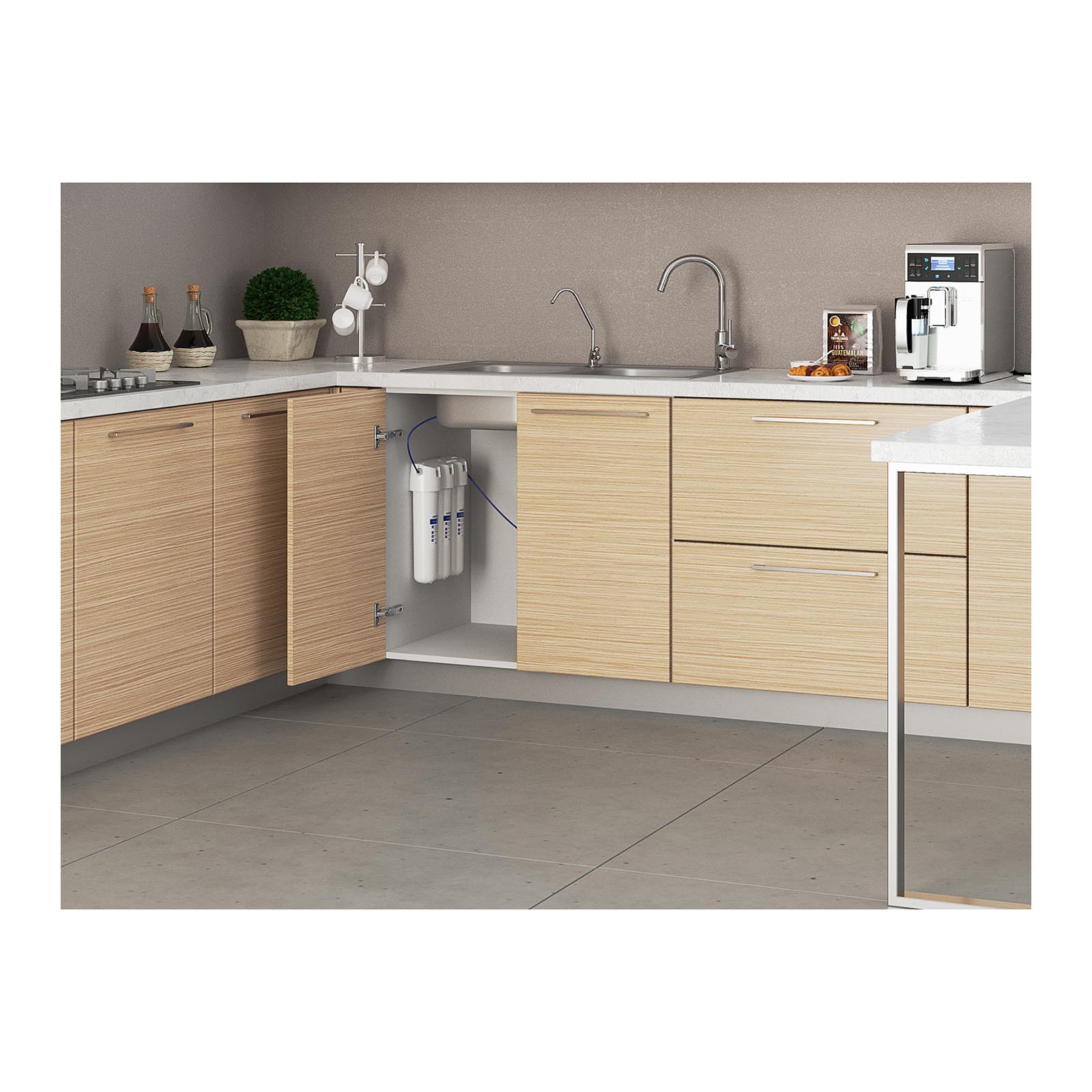 Depuratore Acqua Rubinetto HubQua EcoUV - Doppio Filtro Carbonio+ceramica E Luce UV, Elimina Cloro E Batteri - Foto 7