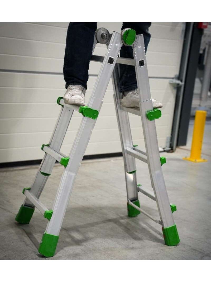 Scala Telescopica In Alluminio Facal Euro Briko - Altezza 2.88m, 6 Saldature Robotizzate, Leggera E Resistente - Foto 10