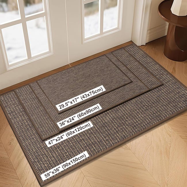 Zerbino di alta qualità per interni ed esterni - marrone - 80 x 120 cm - Tappeto antisdrucciolo e resistente alle intemperie - Corridoio durevole per ingresso, corridoio Zerbino di alta qualità per interni ed esterni - marrone - 80 x 120 cm - Tappeto antisdrucciolo e resistente alle intemperie - Corridoio durevole per ingresso, corridoio