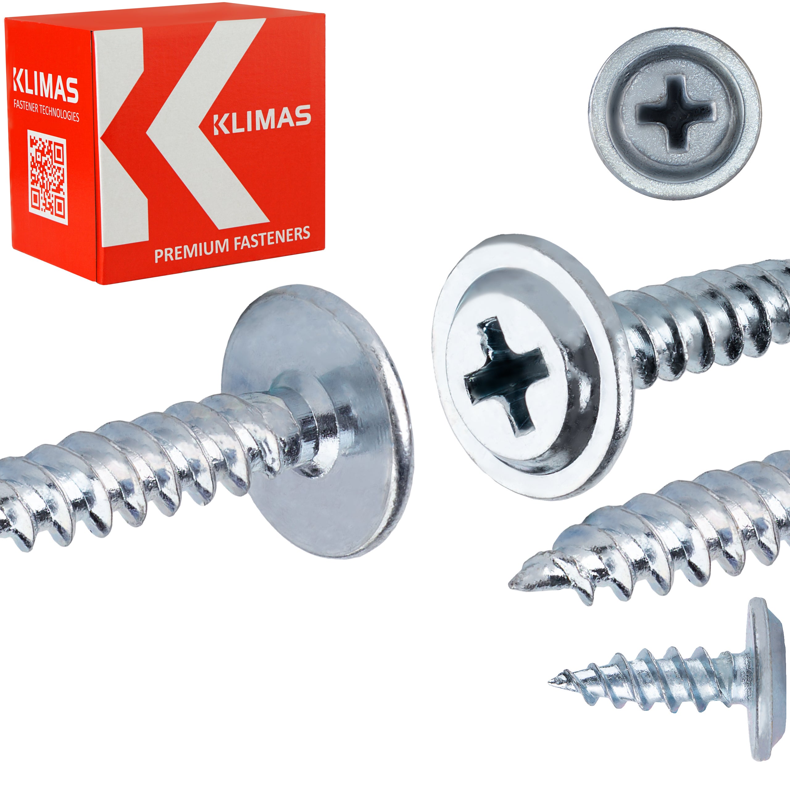 Wkręty samogwintujące podkładkowe do stali Klimas WPC 4,2x13 mm 1000szt