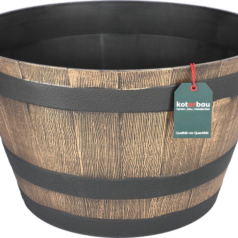 Donica doniczka balia beczka cebrzyk osłona ozdoba na kwiat rośliny fi 51cm - KOTARBAU