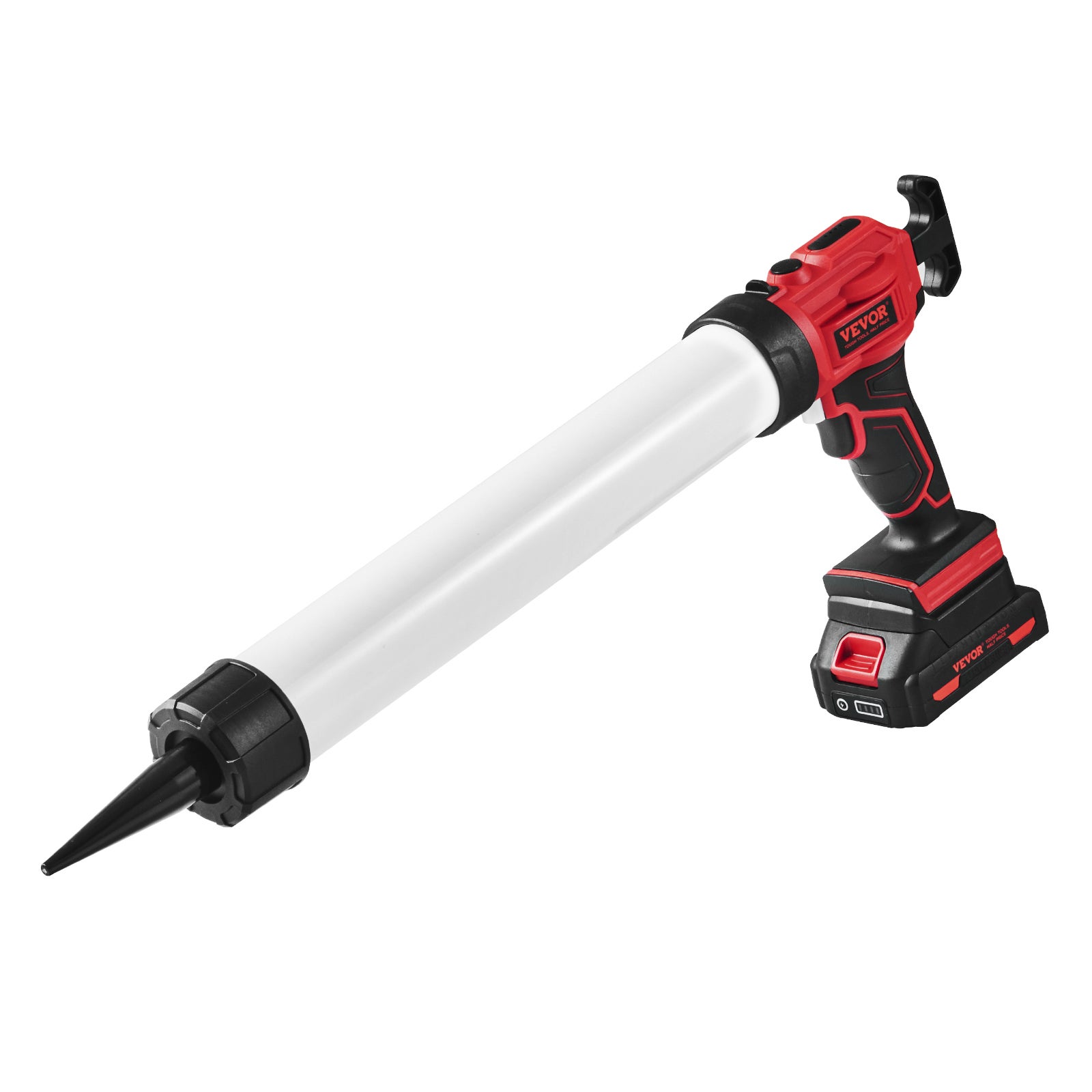 Akumulatorowy pistolet na kartusze, prasa do kartuszy, pistolet silikonowy (20 V, do kartuszy 600 ml, do 270 kg, 4-stopniowa regulacja prędkości VEVOR
