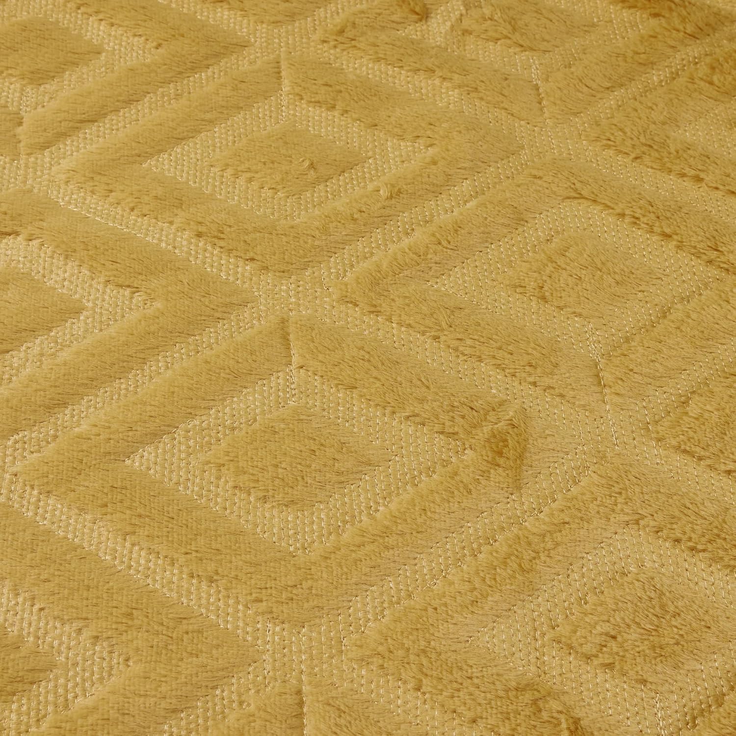 Housse de coussin jaune - motif à carreaux doux, style bohème - convient pour le salon, la chambre, etc. - Lot de 2, 30×50 cm - 7
