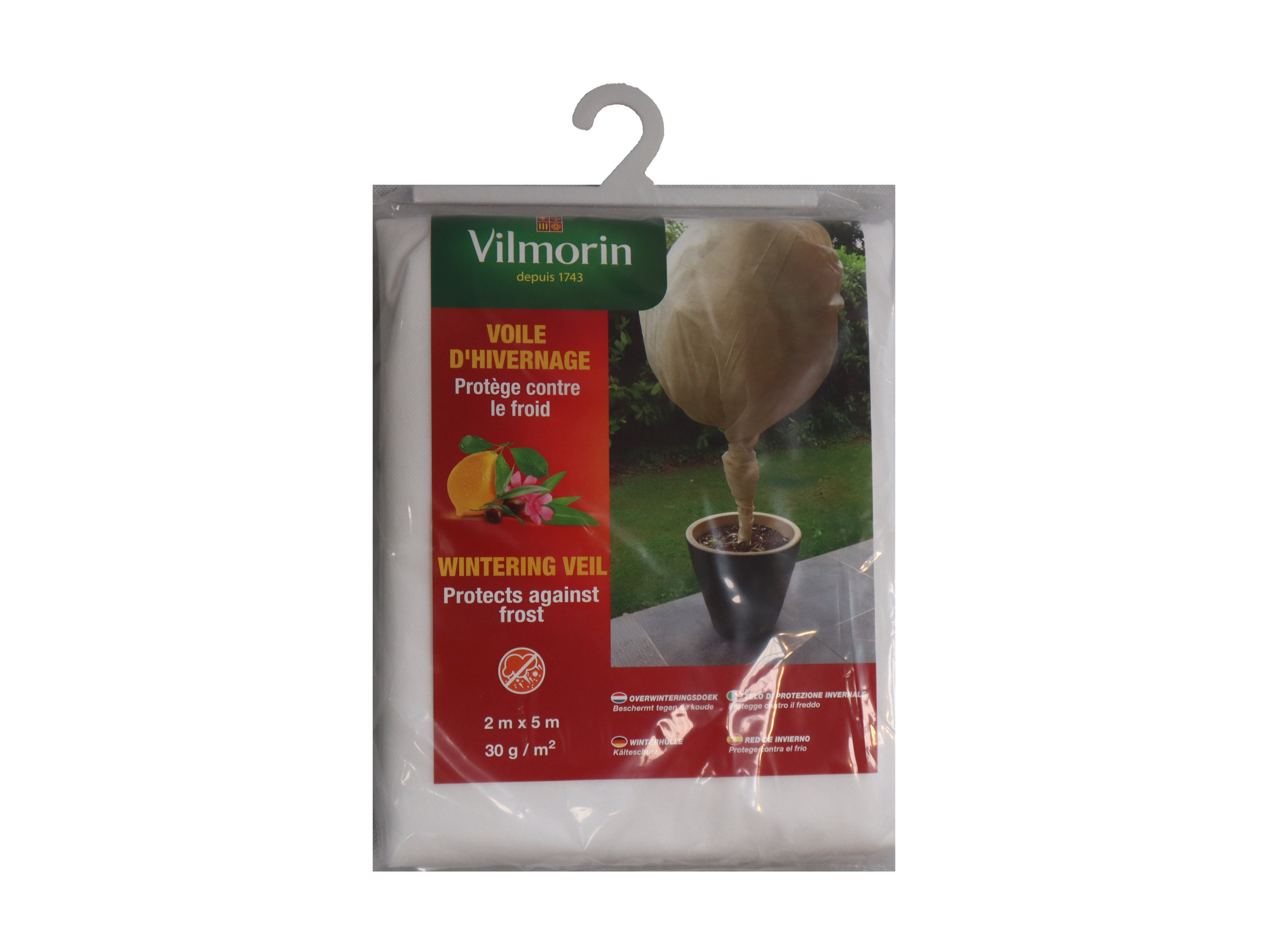 Rouleau voile d'hivernage pp 30 g-m² blanc 1m x 20m Vilmorin