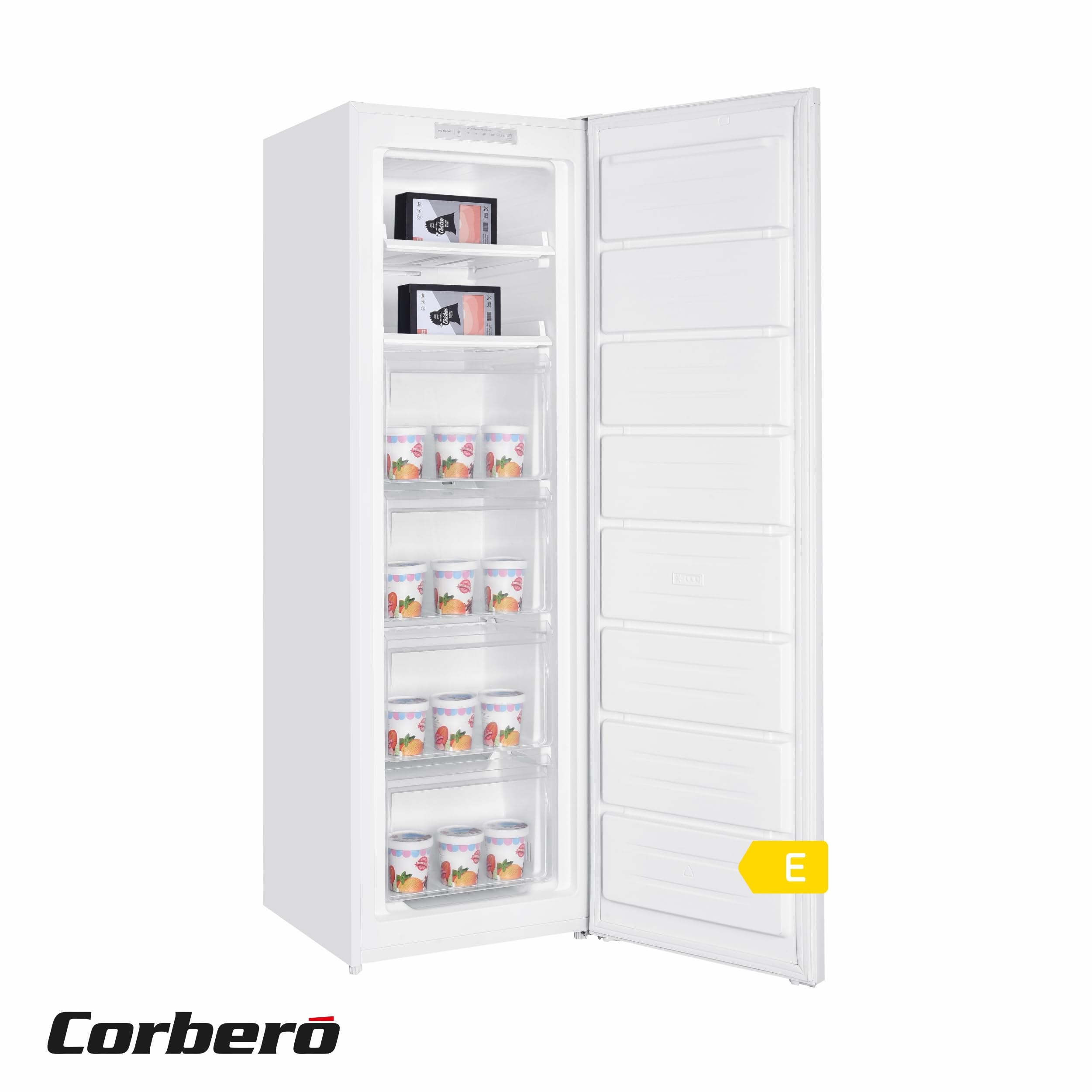 Corberó - Congelador Vertical CCVH17023NFW | 204L | No Frost, Crisper, 39 dB - 8