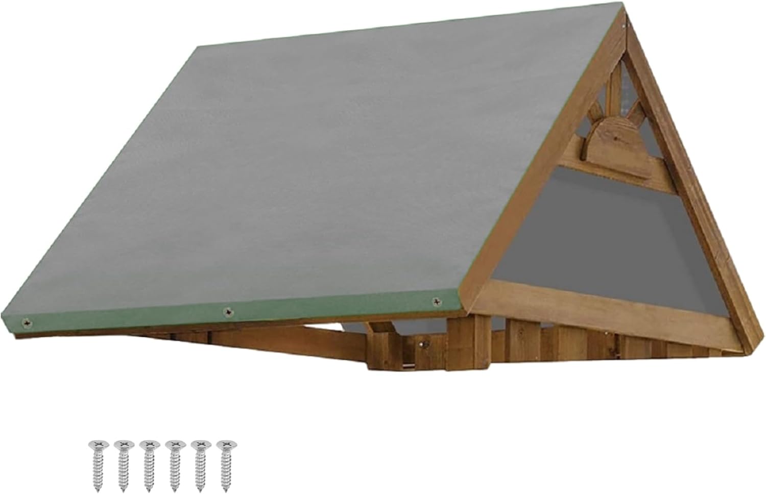 Pokrowiec zapasowy do baldachimu, szary, 132 x 228 cm, wodoodporny i odporny na promieniowanie UV.