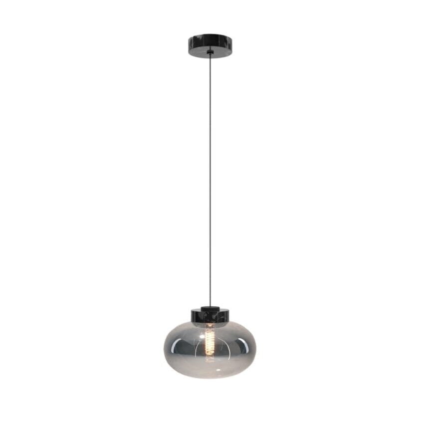 Lampa wisząca Moonstone szkło dymiona-czarny marmur 1xE27x7W wym: 150 x 45 x 45 cm metal Maxlight
