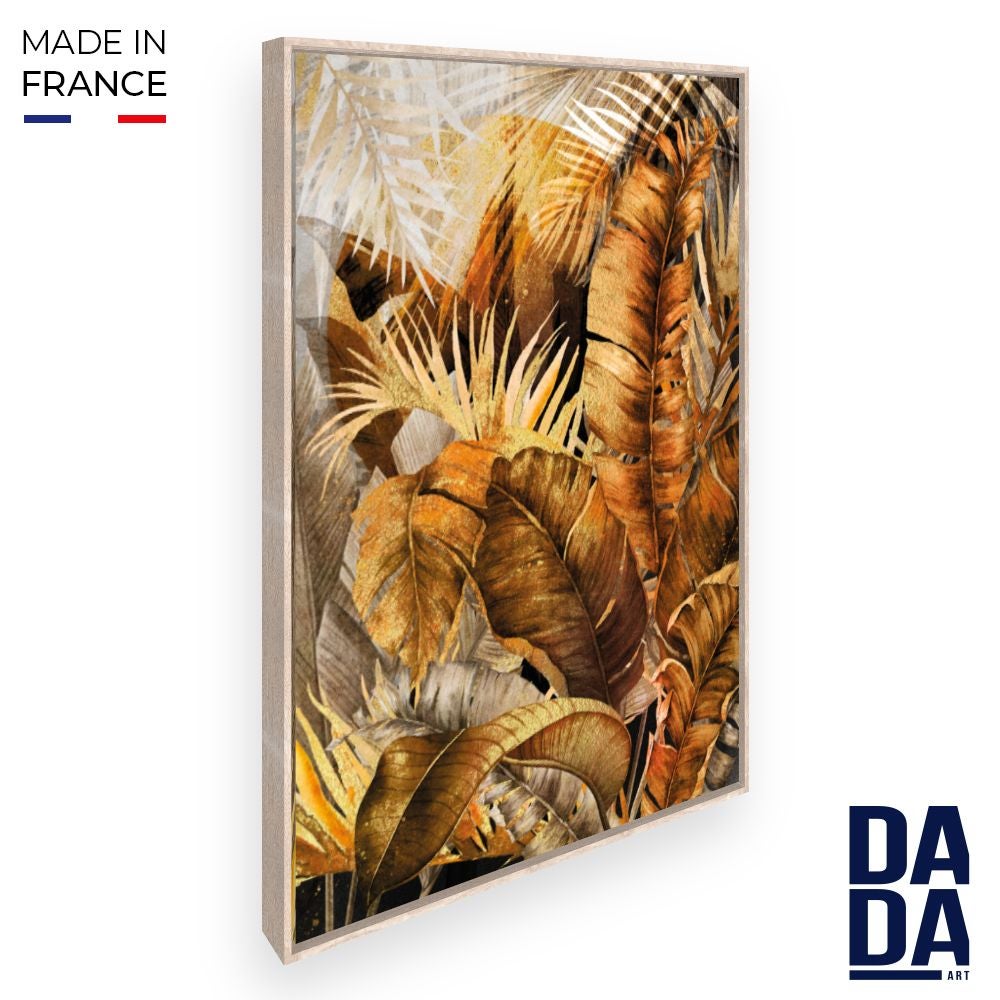 Toile encadrée Paradise tropical / 100x140cm / Cadre Blanc / Fabriqué