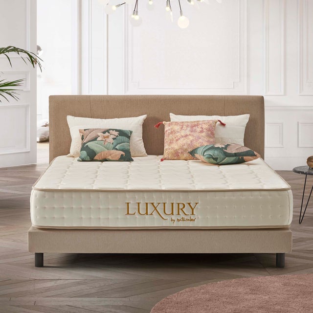 Matelas Luxury 180x200 cm - Multicouches HR - Blue Latex - Confort Premium - Mousse à Mémoire de forme - Très épais 25 cm - 7 Zones - Reversible