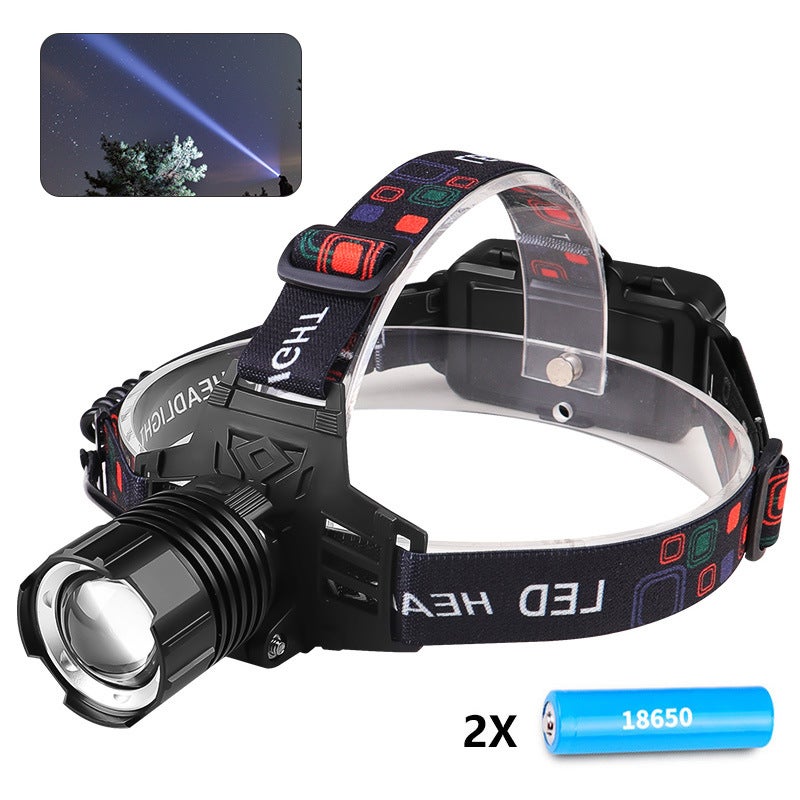 Hrgsot Lampe Frontale LED Rechargeable Ultra Puissante - 40 LED, 5W, Étanche IP31 - Pour Camping, Randonnée, Chasse, Course