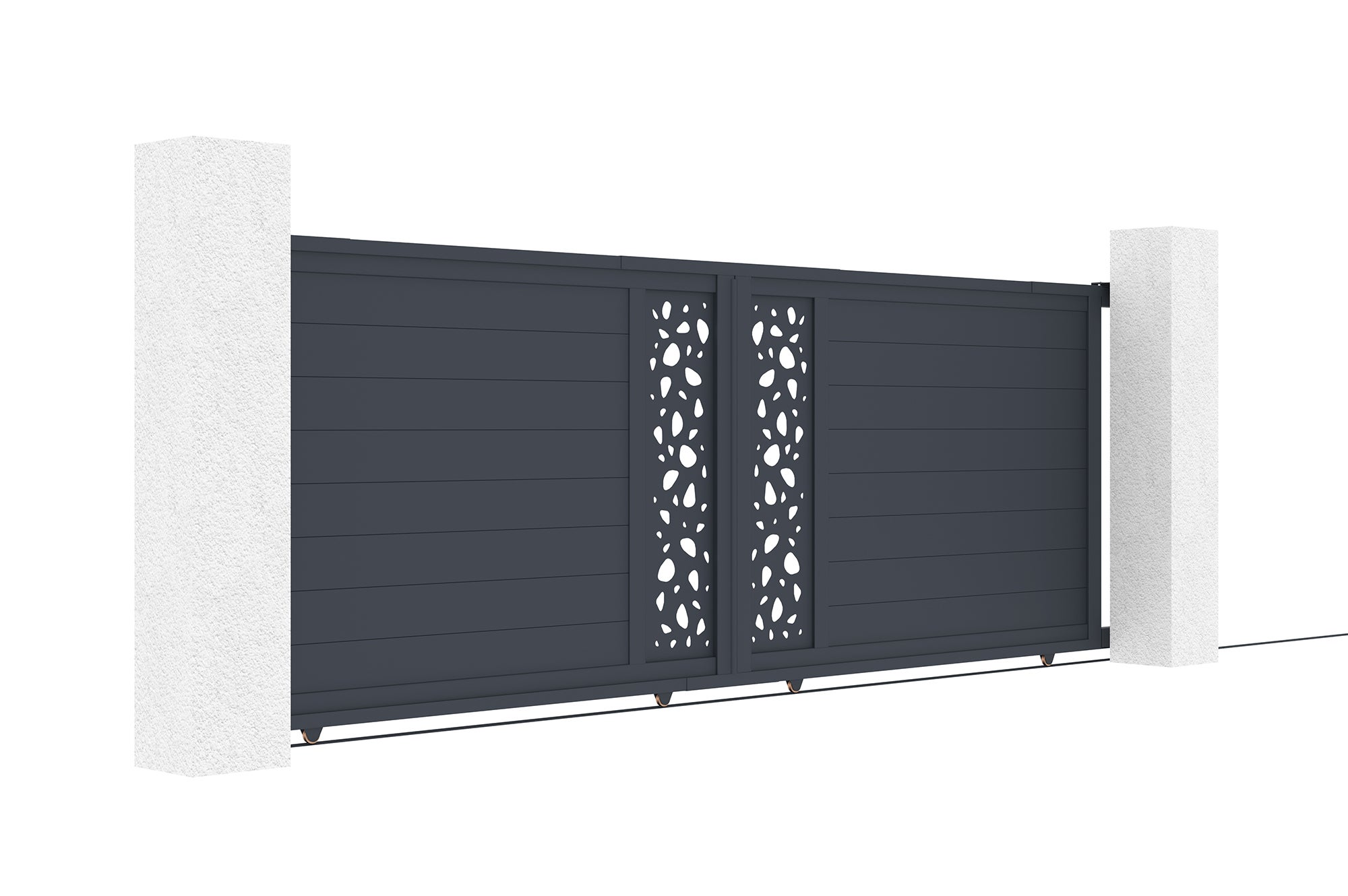 SUNNY 400C160 pacchetto cancello scorrevole 4m + 2 pali H.190cm - 7