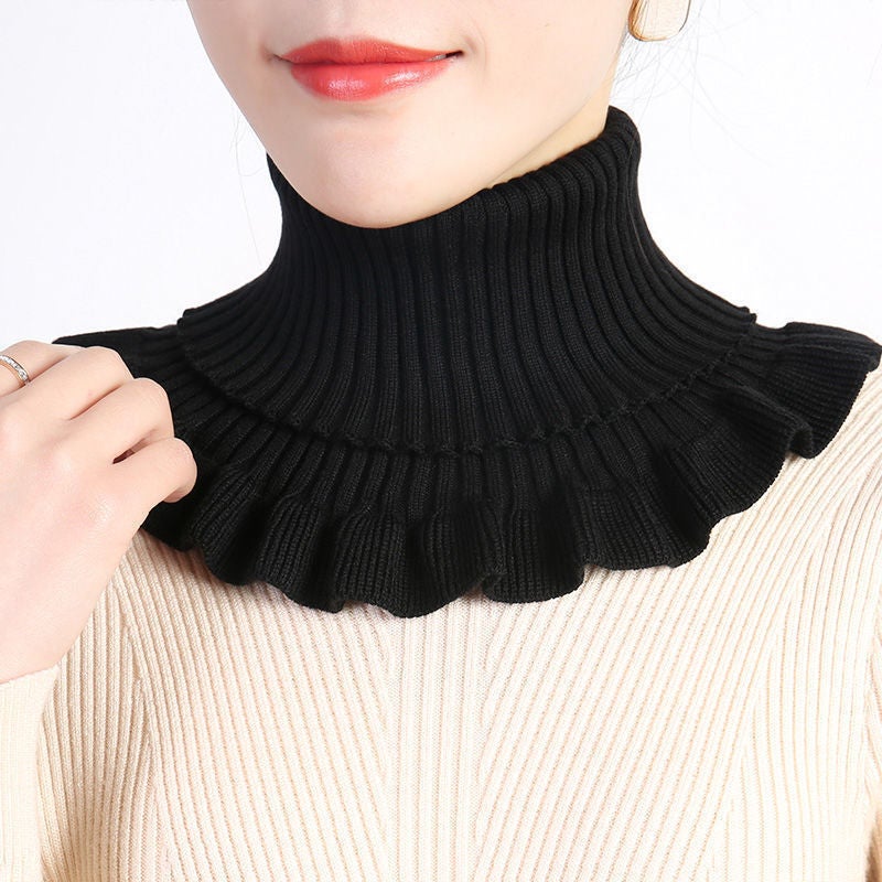 Faux Col Roulé Côtelé Homme - Col Amovible Élastique Pour Tenue Décontractée