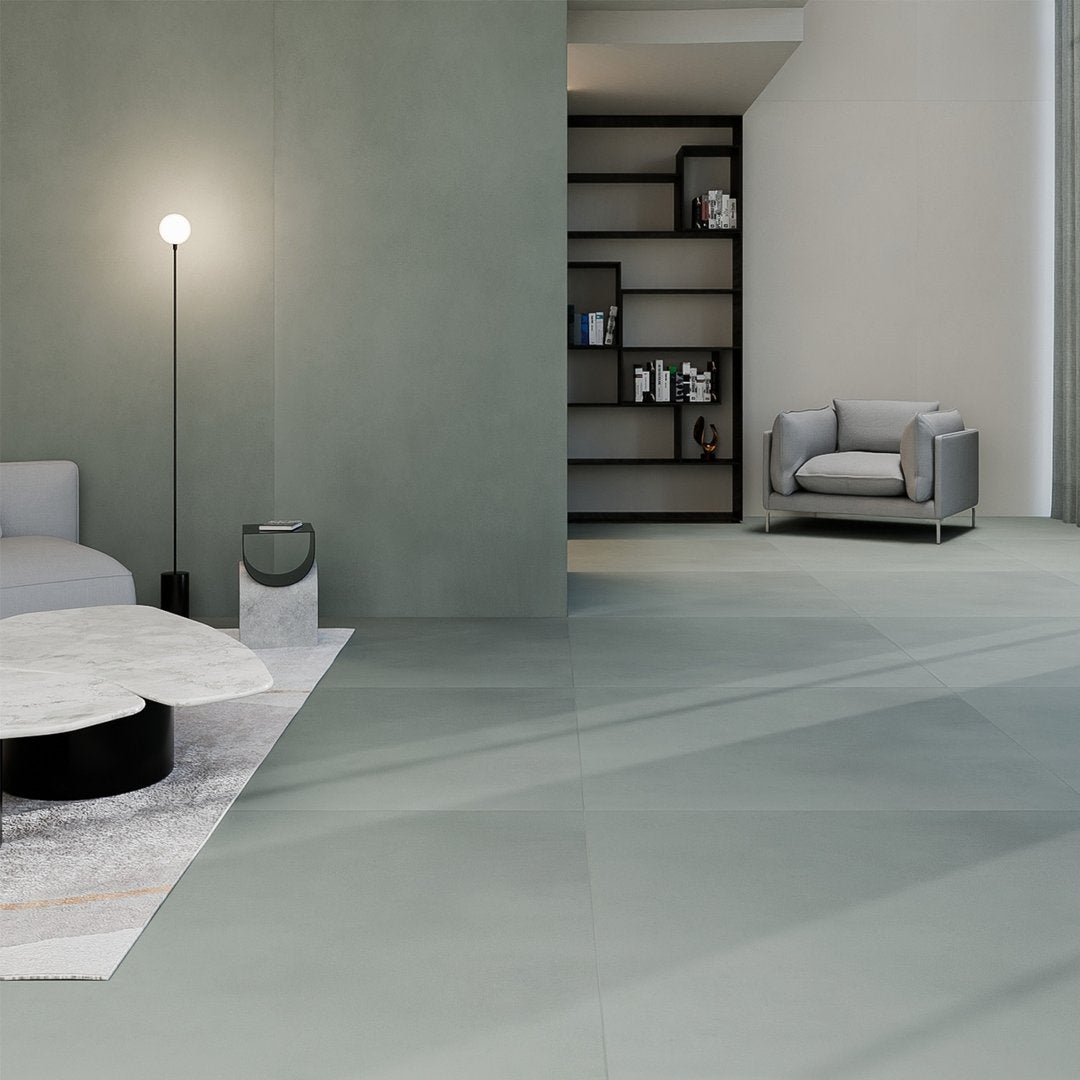 Cemento Pastello Salvia - Piastrelle 120x120 cm 9 mm - INU 9012 120x120 MATT R10 9 mm - 2