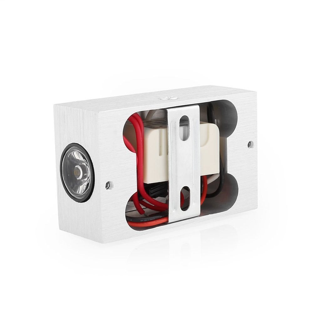 Applique a LED Lampada da parete moderna Illuminazione da parete per interni Up Down Alluminio per soggiorno Camera da letto, bianco caldo - 4