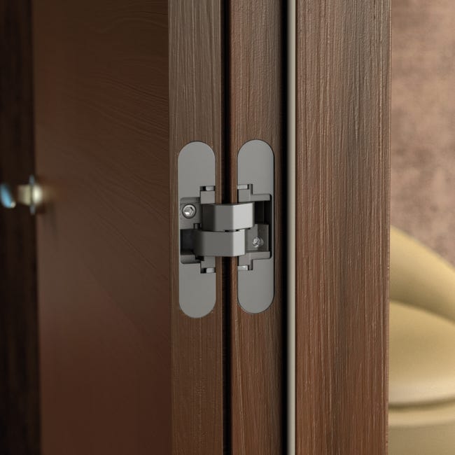 Cerniere Per Porte Ad Avvitamento - Set Di 2 Con Viti | 80mm Lega Zinco Cromato | Per Porte Interne E Ristrutturazione - Foto 2