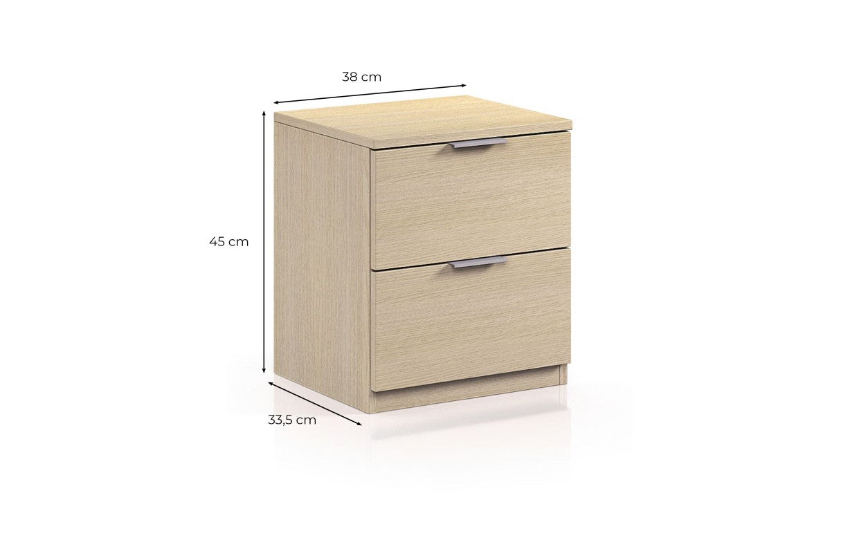 Mesa de cabeceira de baixo custo Blanco 38 x 45 x 33,5 cm - 6