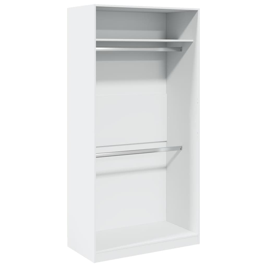 Armoire Blanc 100 x 50 x 200 cm panneau de bois - 2