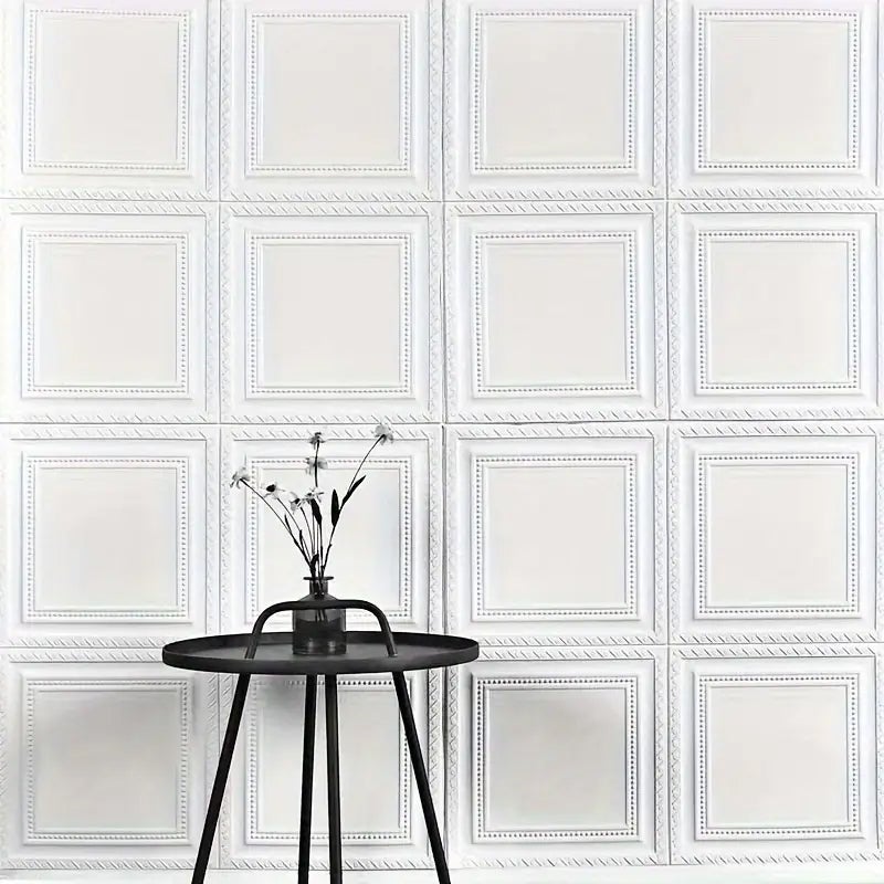 20 pezzi carta da parati 3D adesiva decorazione parete camera o soffitto, impermeabile e antimuffa, perfetta per rinnovare la stanza - 7
