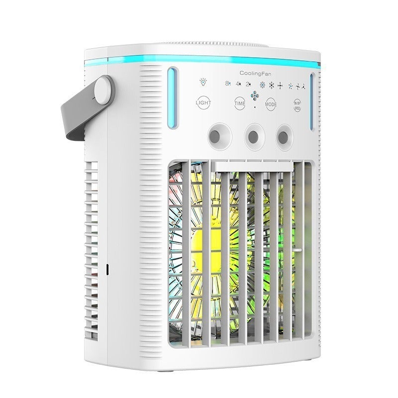 1L, trzy prędkości, zdalne sterowanie, wentylator chłodzący mgłą do sypialni i biur