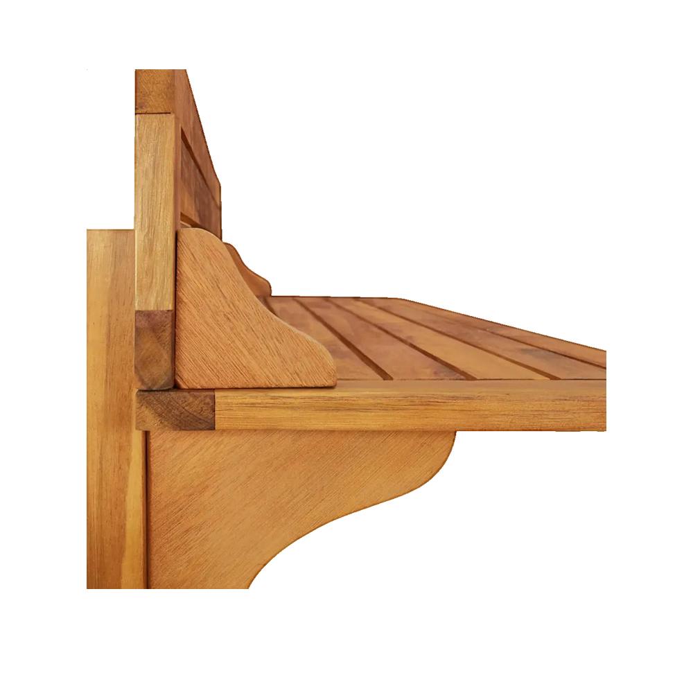 Zestaw barowy vidaXL Drewno akacjowe i metal, 3 elementy, design balkon