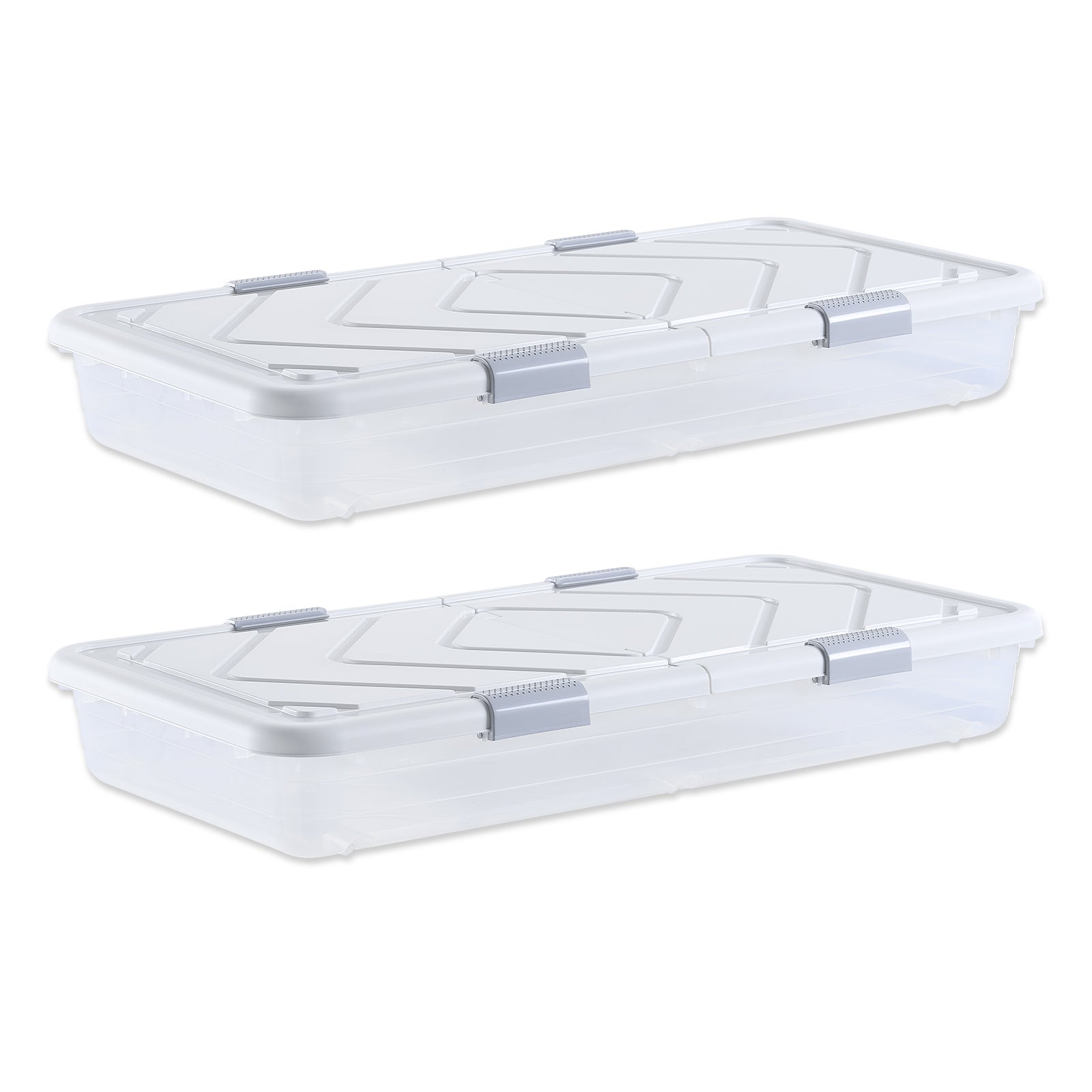 4 x Pojemnik pod łóżko, rolowany, z pokrywą, 805 x 396 x 175 mm VEVOR