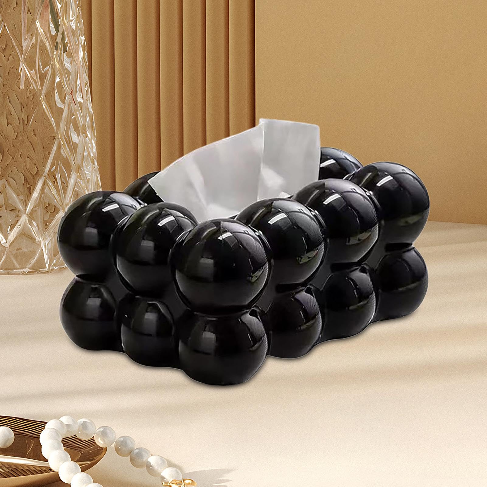 Scatola Porta Fazzoletti Creativa A Bolle Bianca, 20 X 13 X 9 Cm, Porta Fazzoletti Quadrato Decorativo, Adatto Per Auto, Bagno, Feste, Ufficio | Leroy Merlin