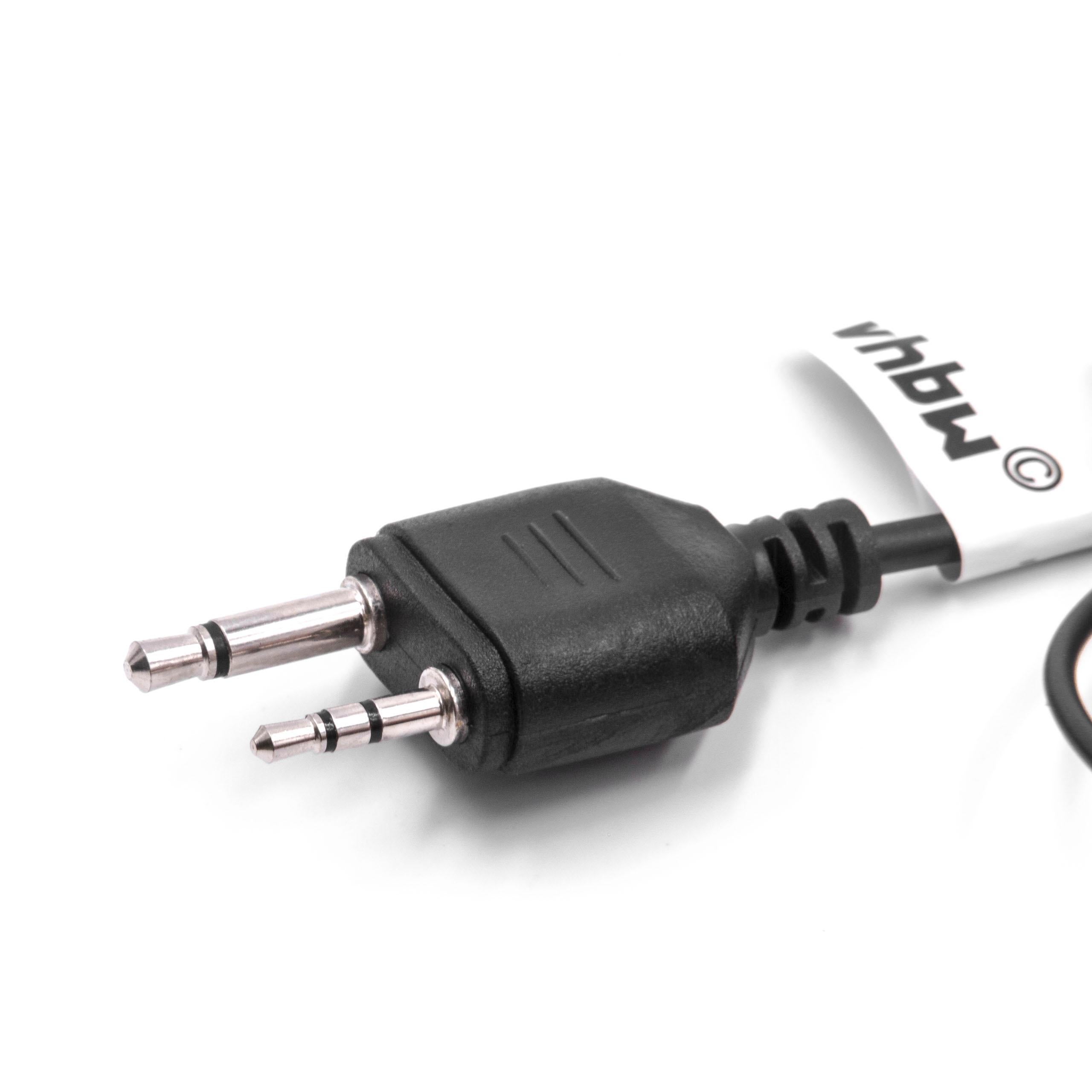Vhbw Headset Stereo con tasto di risposta compatibile con Radio Alan 42, 421, 441, 443, 451, 456R, HP446 | Leroy Merlin