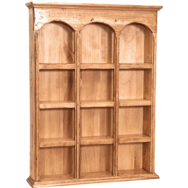 Armario de pared de madera para cocina y baño 54x12x72 cm | vitrina shabby chic | armario de pared para baño | plataforma rústica