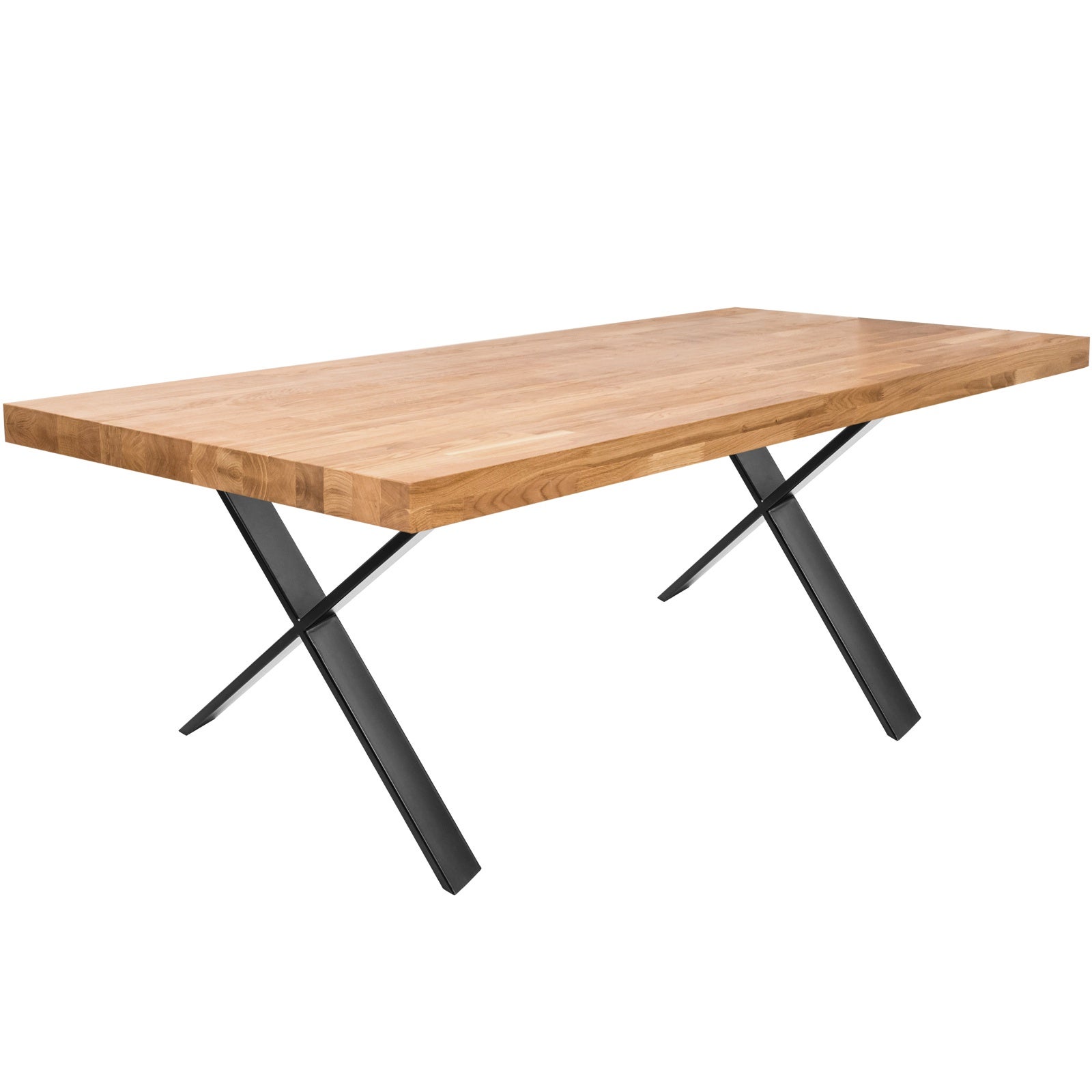 Lot de 2 pieds de table noirs - 2