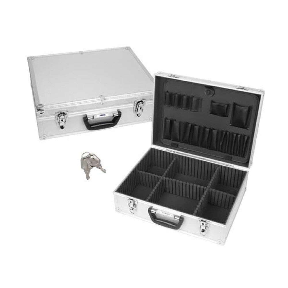 Mallette à Outils Perel En Aluminium 320x230x155mm - 11,4L - Bleu - Neuve Sous Emballage