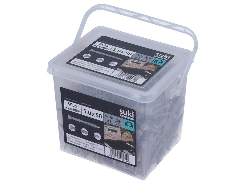 Lot de 500 vis terrasse inox tête fraisée SUKI, Ø5 x L.50 mm - 2