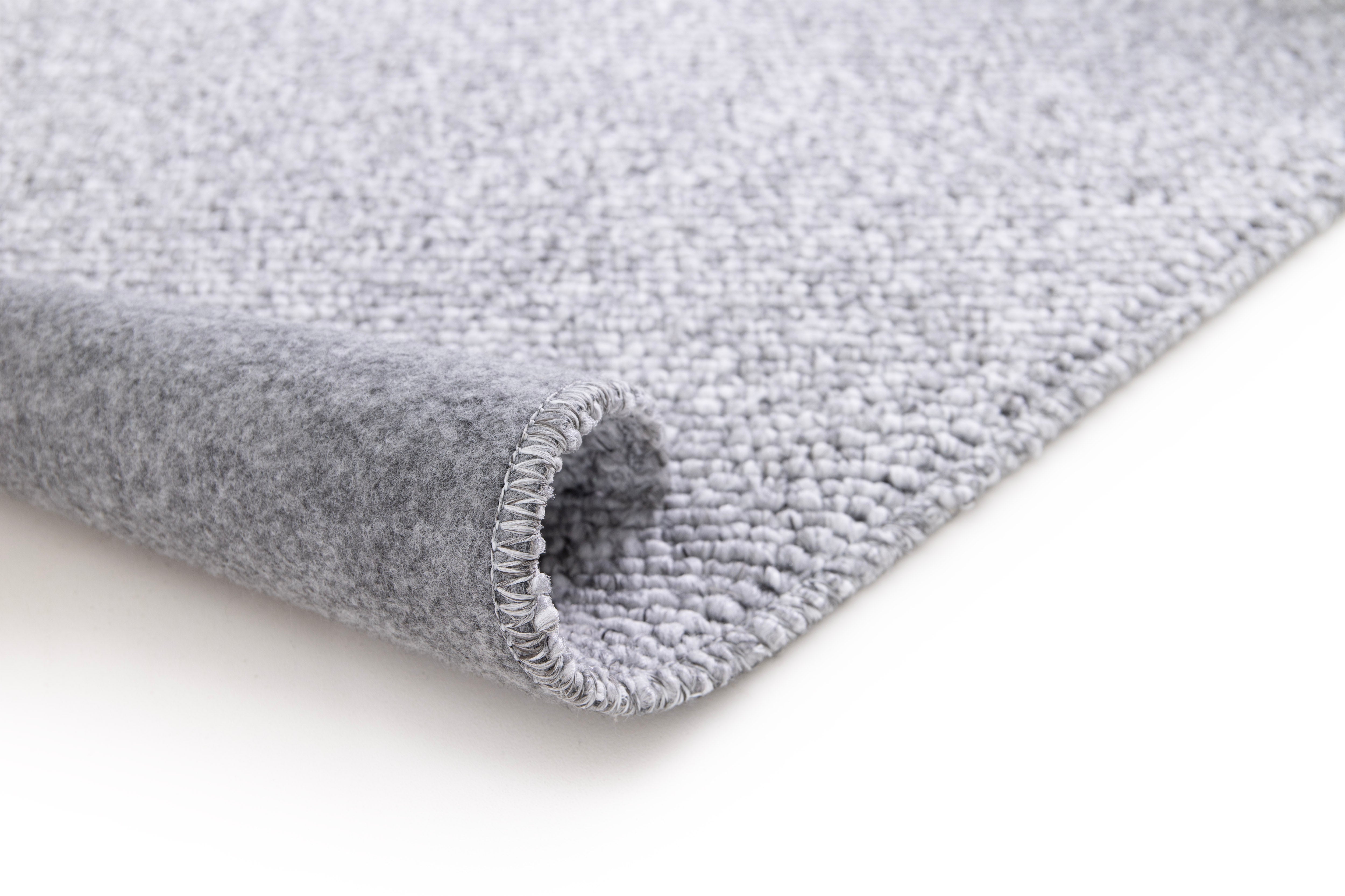 Alfombra interior plata rectangular 120 x 170 cm PETRA semiliso - ATTICGO - 3