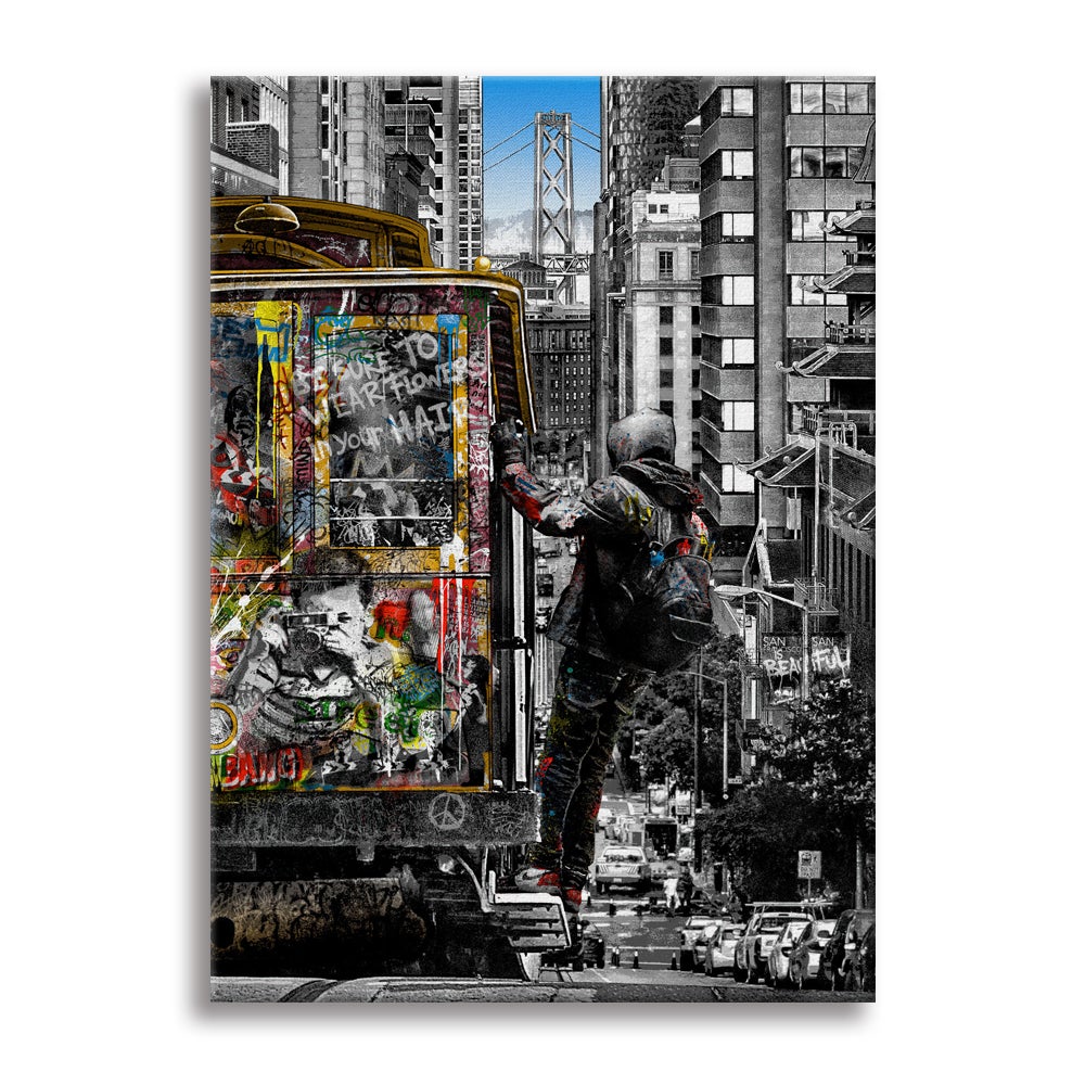 49ers – Współczesny obraz na płótnie na drewnianej ramie, wymiary 70x100 cm