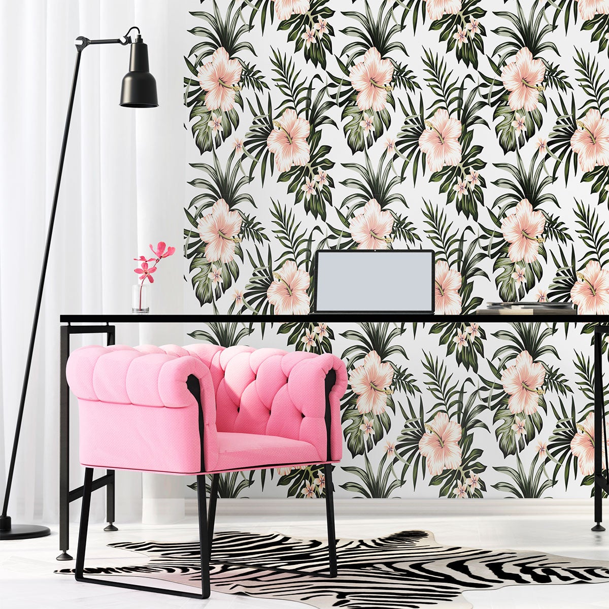 Adesivo arazzo tropicale De Santana - Sticker adesivo - adesivi murali - 60x60cm - 3