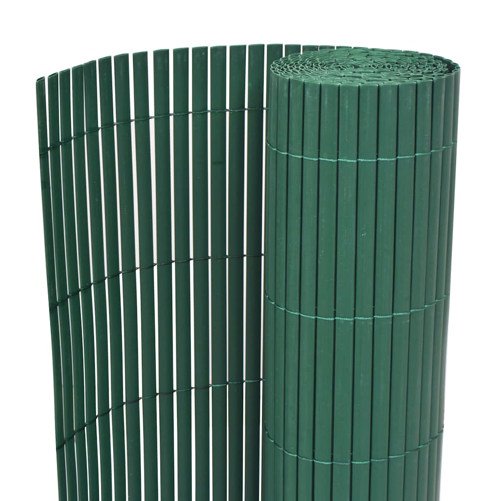 Dwustronne ogrodzenie ogrodowe, PVC, 90x500 cm, zielone vidaXL