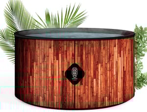 COCO SPA Exotik Spa Gonflable - 150 cm de diamètre - 1100 litres - Moteur 2240 W - Jusqu'à 4 Personnes - Massage 140 Jets