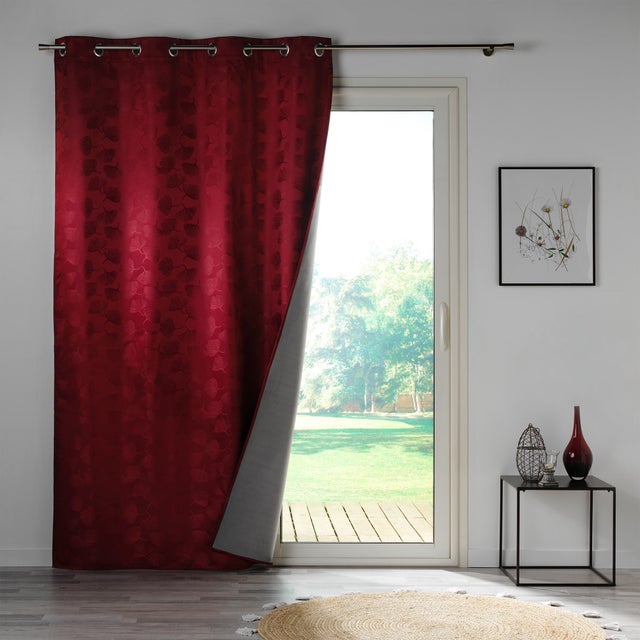 Rideaux Rouges Bordeaux Clair Rideaux rouge foncé au meilleur prix | Leroy Merlin