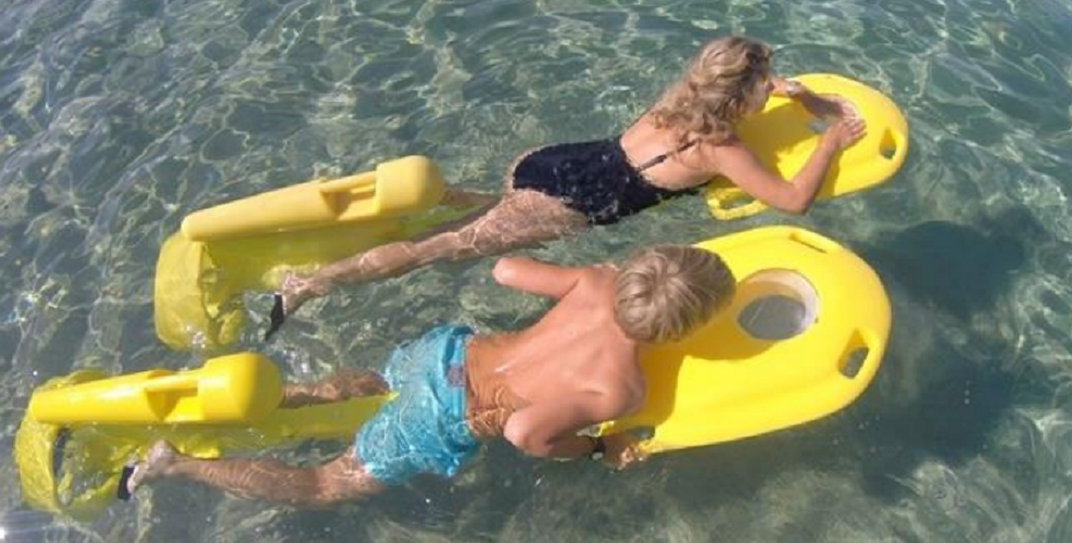 VELOSUB Propulsor aquático a pedais para snorkeling e piscina, flutuador com hélice, alta flutuabilidade e velocidade - 8