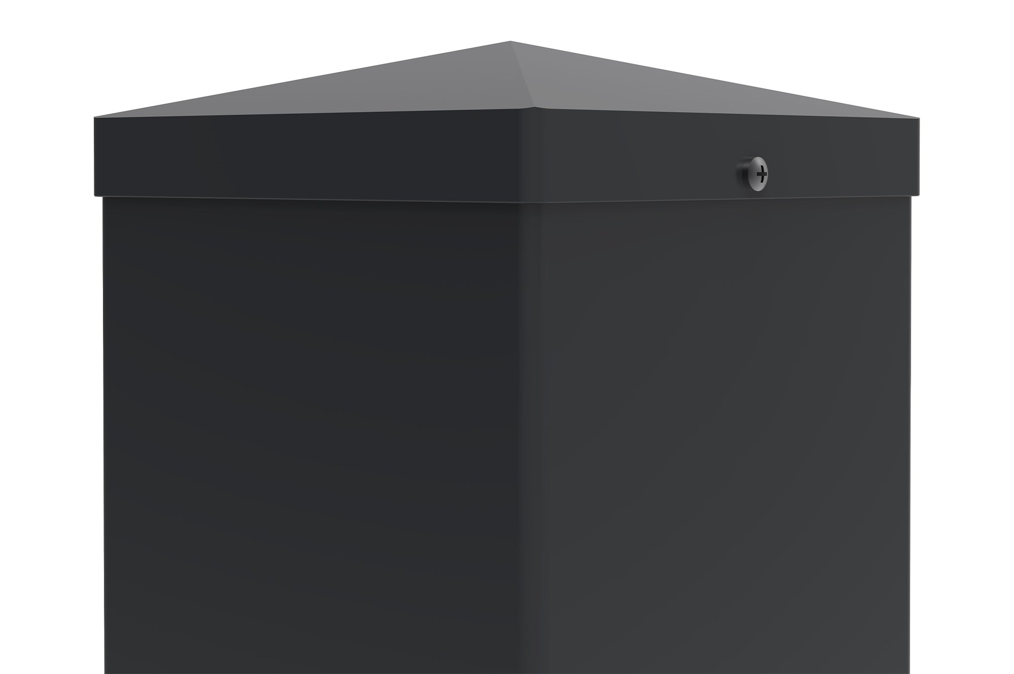 Lot de 2 poteaux en fer CARMO 15x15cm H.145cm noir - 3