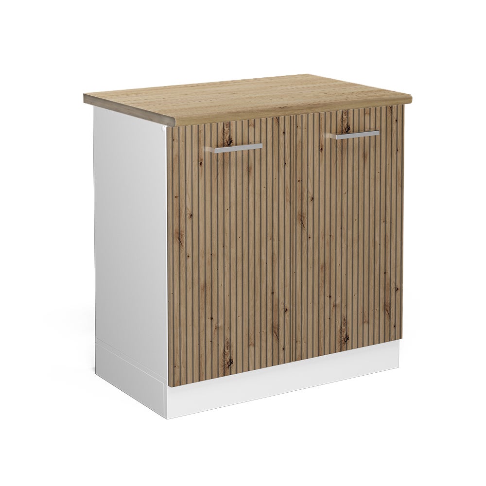 Vicco Szafka pod zlew R-Line, Dąb rzemieślniczy, 80 cm , BP Dąb