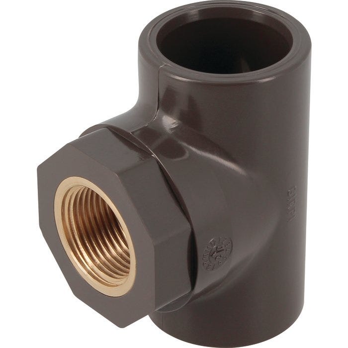 Raccords té réduit - GIRPI - HTA - Taraudé - PVC-C - Fdiamètre50mm - F3 ...