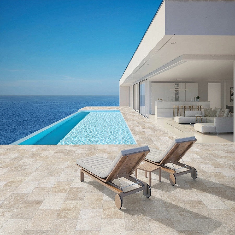 Carrelage Travertin 40.2 Cm X 60.4 Cm Antidérapant Leroy Merlin