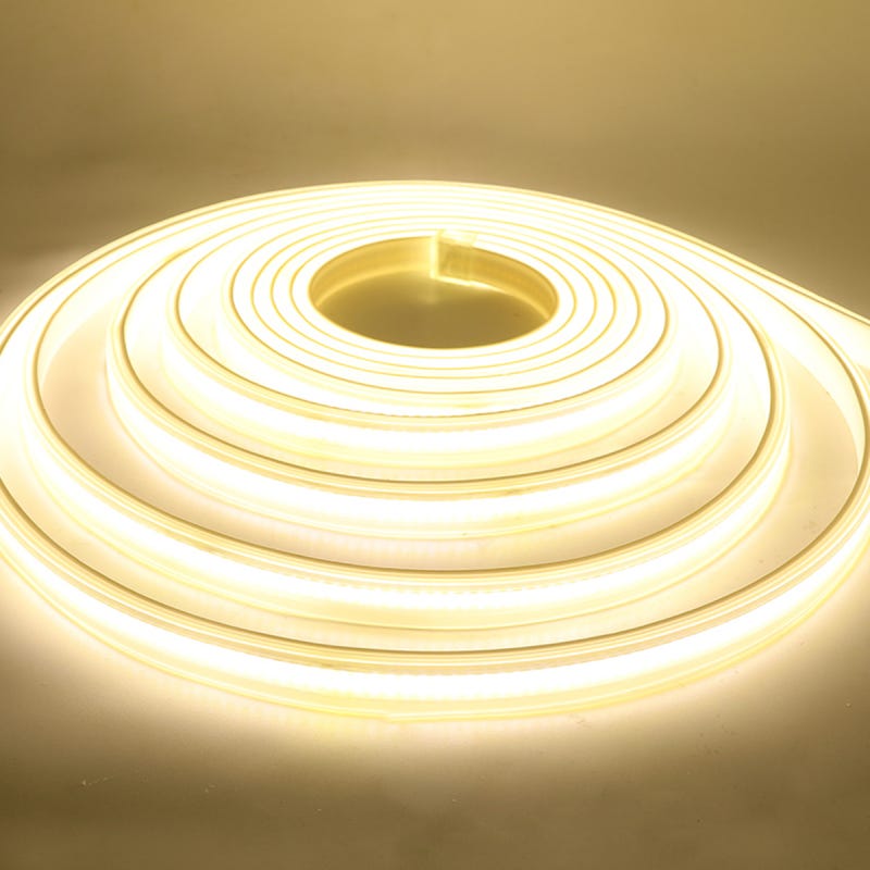 Ruban led COB 10M 220V blanc neutre 4000K étanche ip 65 avec fixations ...