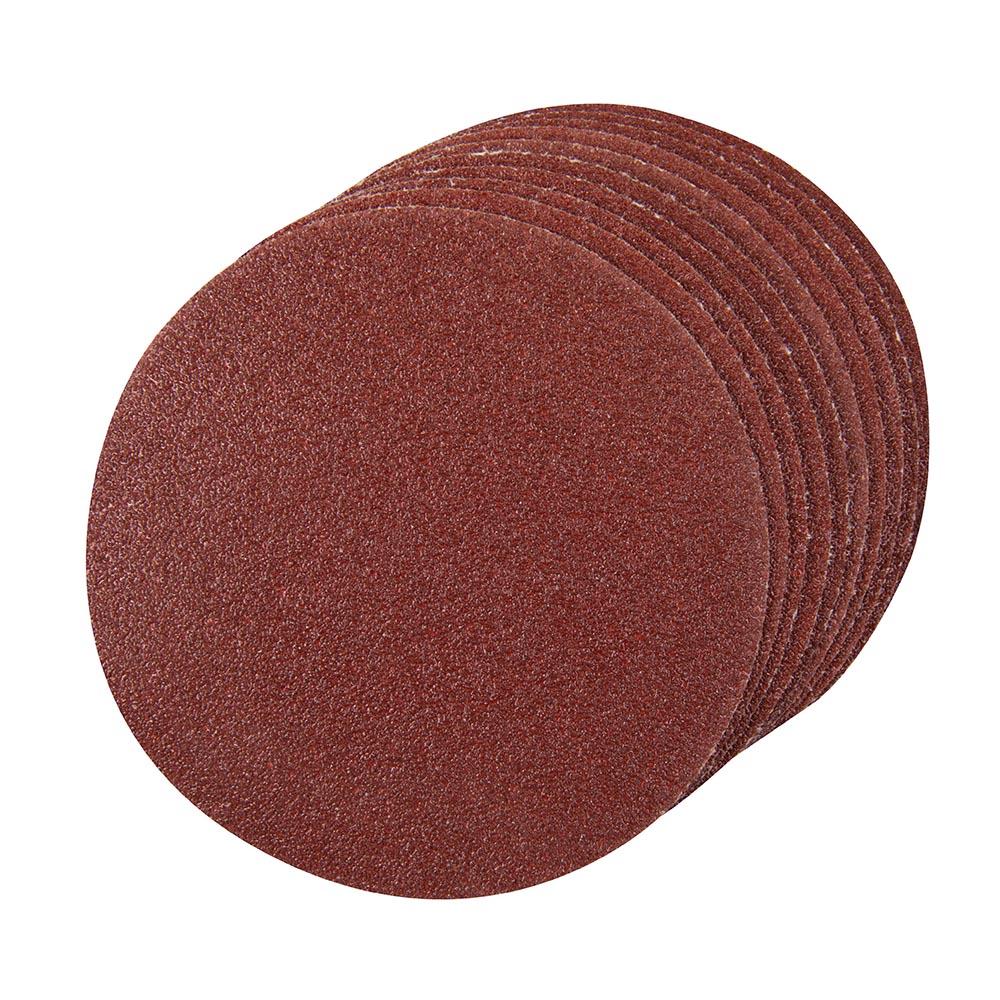 Lot de 10 disques auto-agrippants 125 mm - Grains assortis - 2